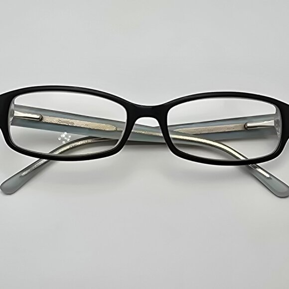 Bebe Hugs BB5063 001 Jet Black on Baby Blue Eyeglasses Frame w/ Case 52-16-135 - Picture 11 of 15